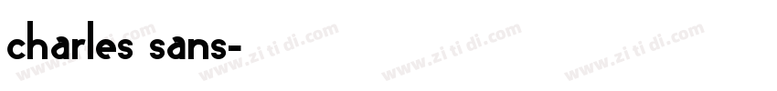 charles sans字体转换